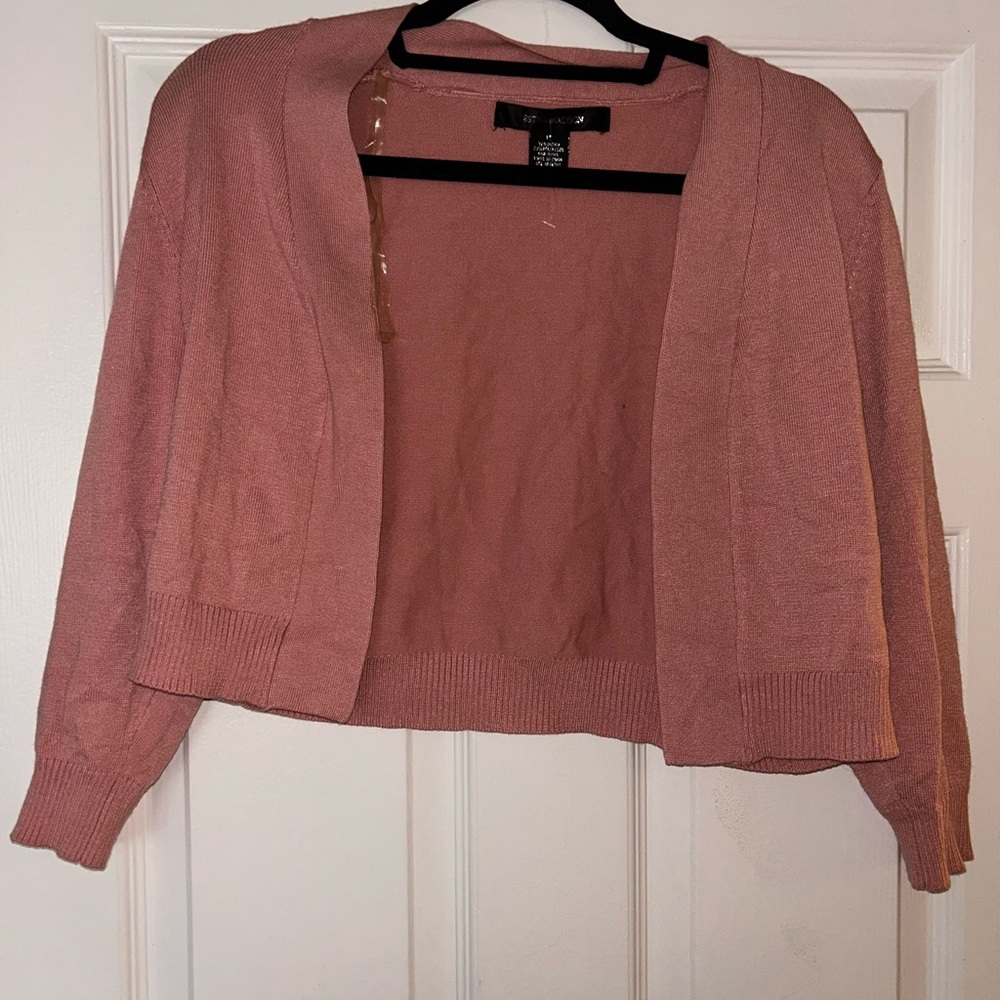 Women's Pink Sweater Cardigan